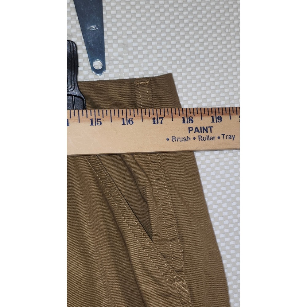 Topo Designs Mens 36L Work Pants Khaki Brown Cotton Twill Made in USA 36 x 31 - Picture 6 of 10